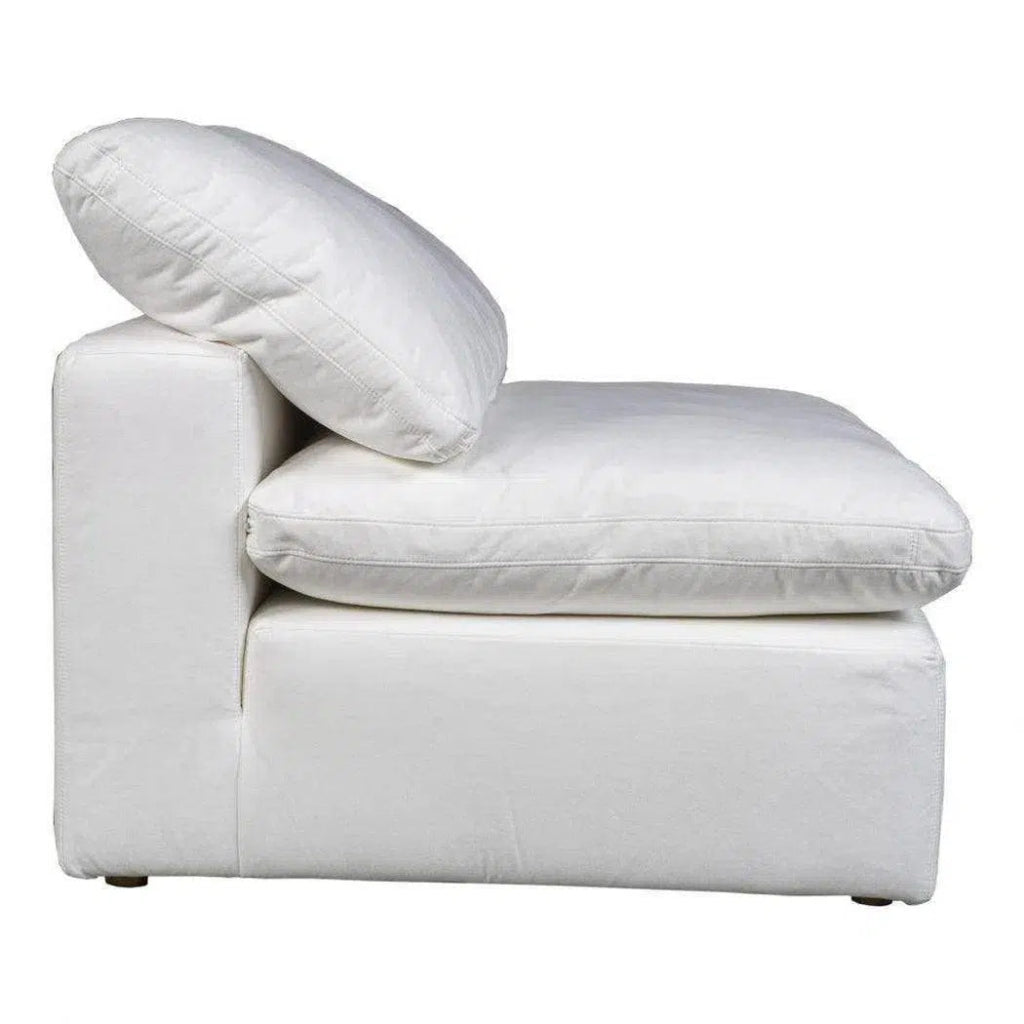 5-Piece Performance Terra White Modular Sectional Sofa Set - Modern Living Room Furniture for Home & Office Comfort