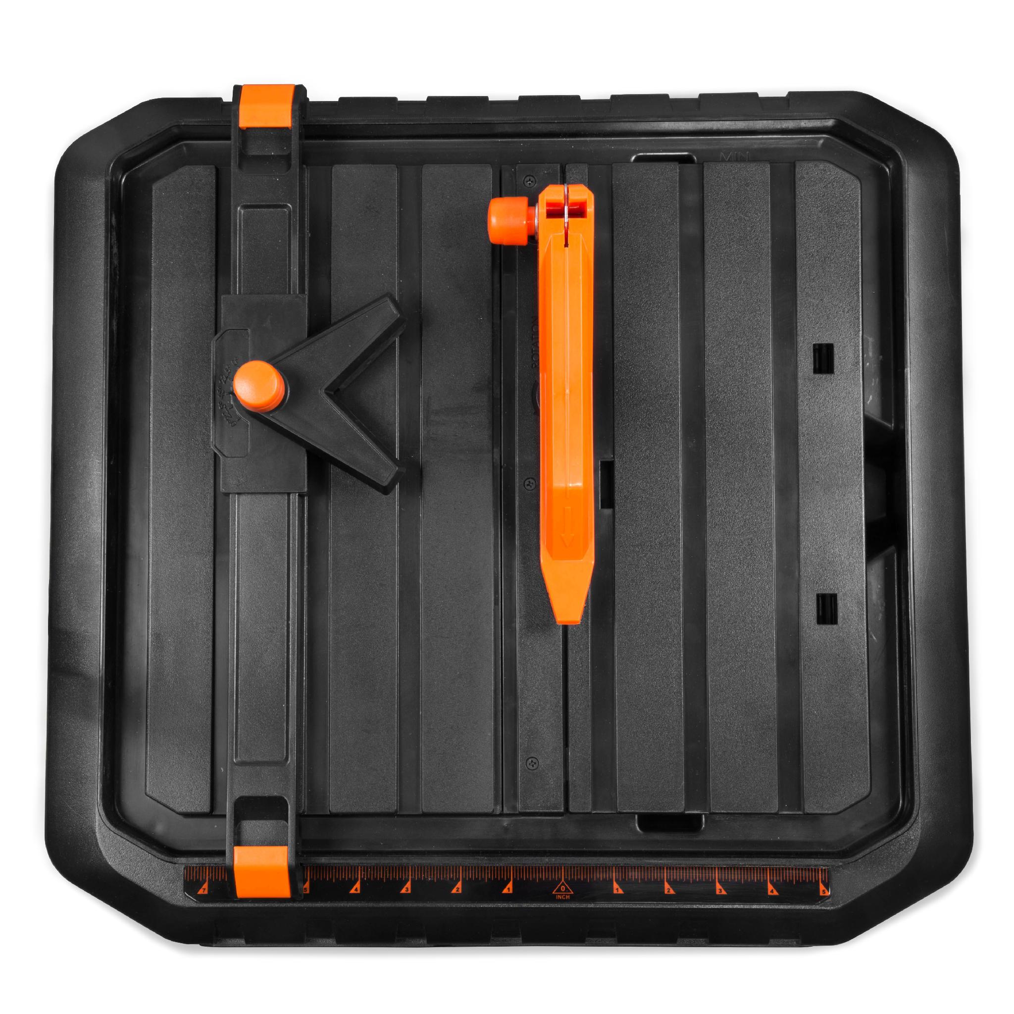 WEN 71745 4.1A 4.5 Inch Portable Wet Tile Saw with Fence and Miter Gauge - Perfect for DIY Home Renovation, Bathroom Remodeling & Floor Tile Installation