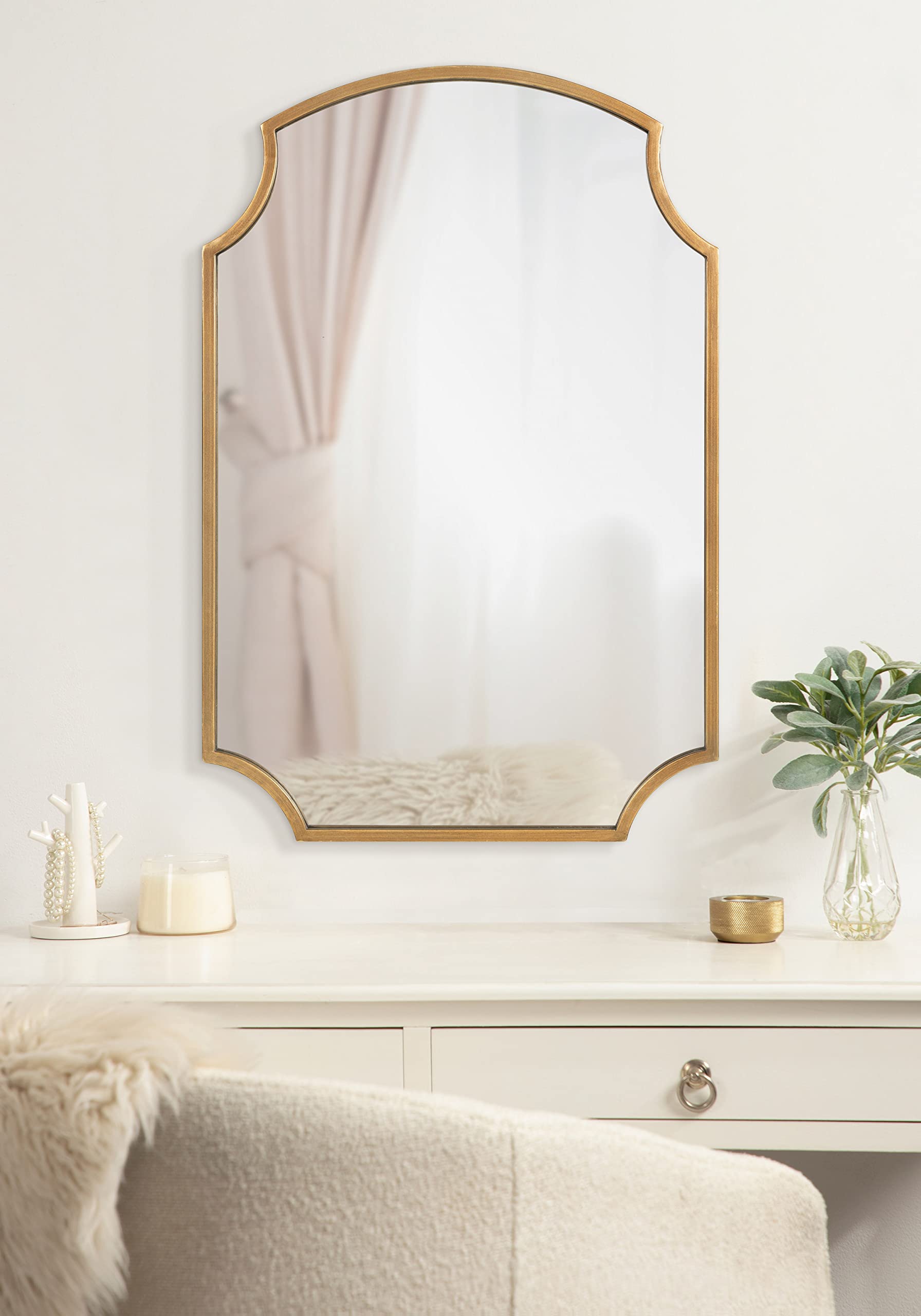 Kate and Laurel Carlow Modern Scalloped Mirror - 20