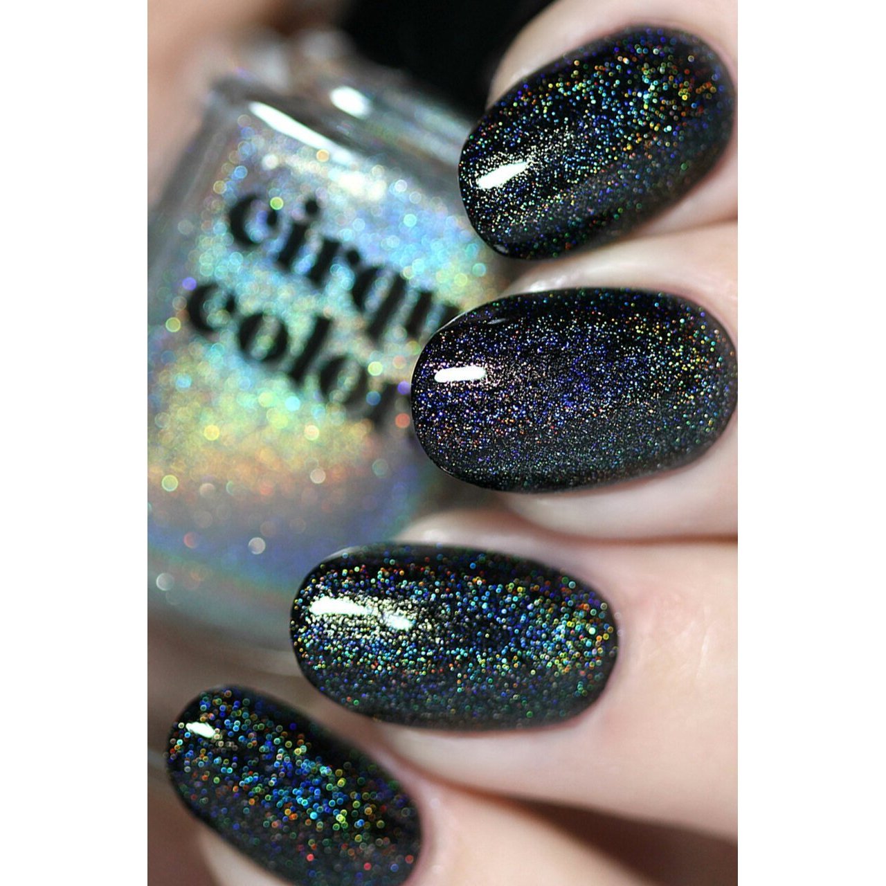 Cirque Colors Holographic Nail Polish - We Trippy Top Coat for Long-Lasting Shine | Perfect for Parties, Festivals & Special Occasions