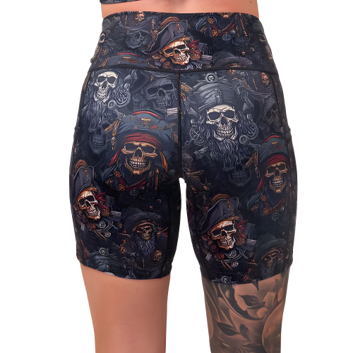 Pirate Themed Shorts for Men & Women - Comfortable & Stylish Pirate Booty Shorts for Costume Parties, Halloween & Cosplay