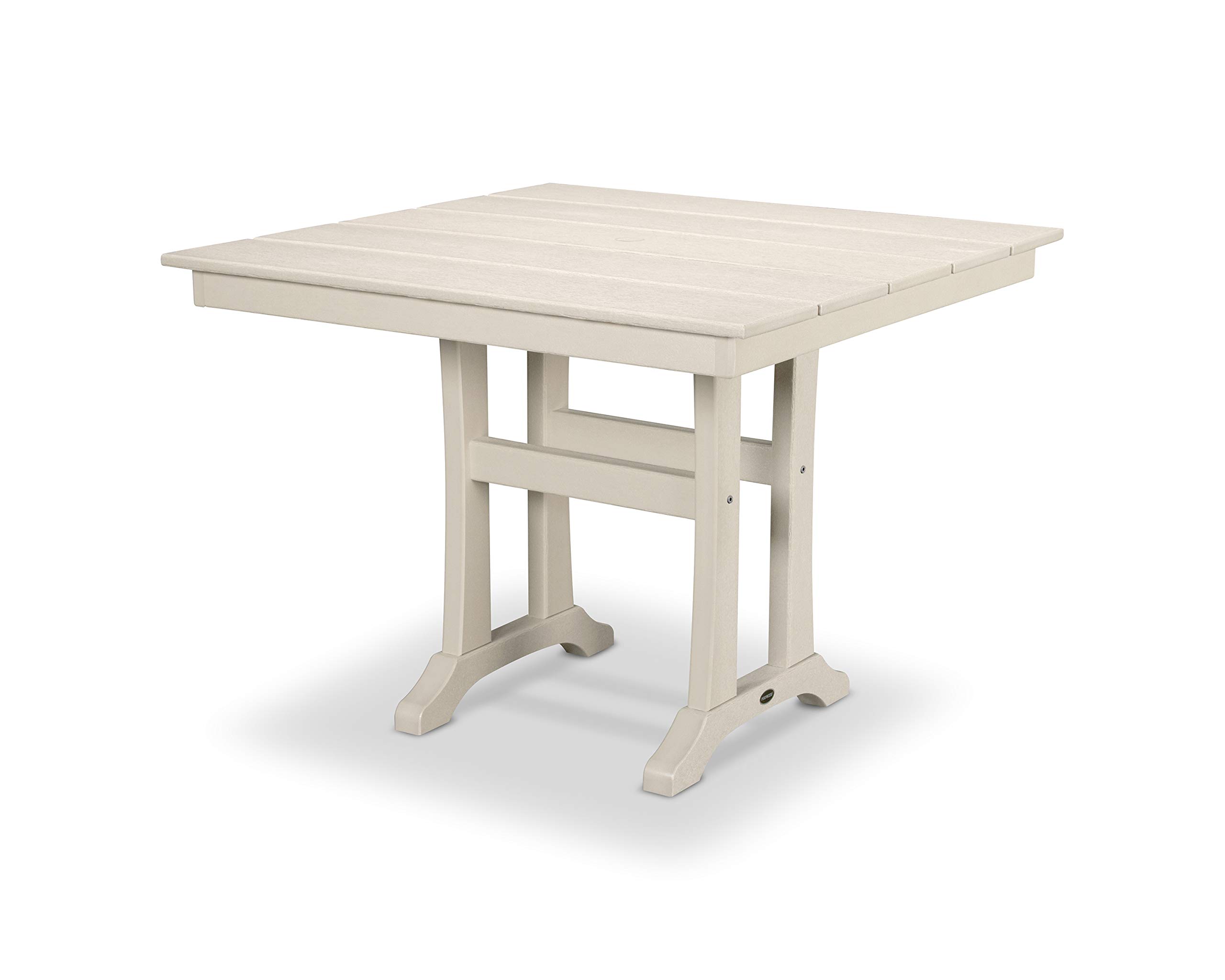 POLYWOOD® Sand Outdoor Dining Table - Weather-Resistant, Durable, Perfect for Patio, Garden, and Poolside Dining