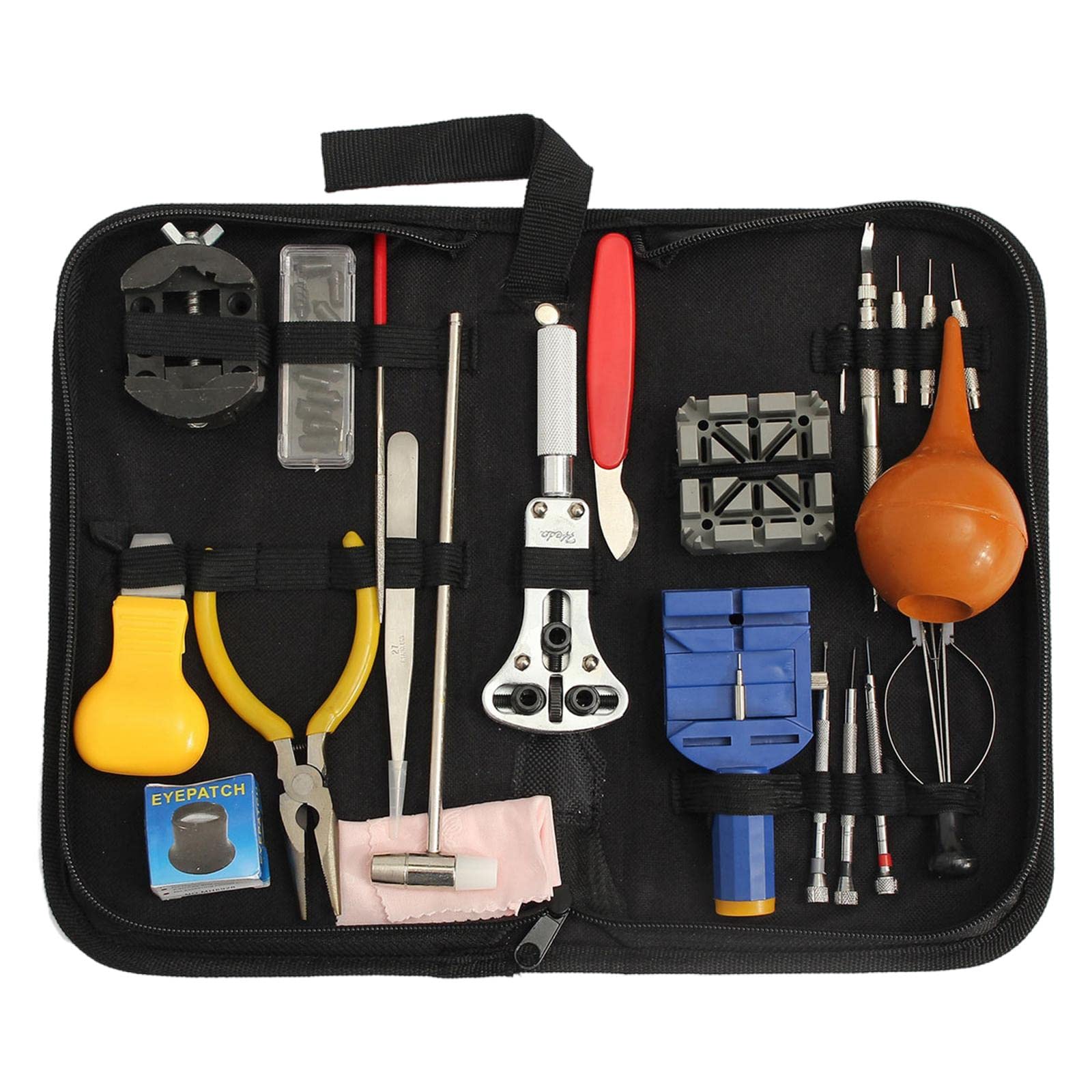 TOOYFUL Professional Watch Repair Kit - Complete Back Opener Tool Set for Watch Battery Replacement & Band Adjustment | Perfect for DIY Watch Repair at Home or Jewelry Shop Use