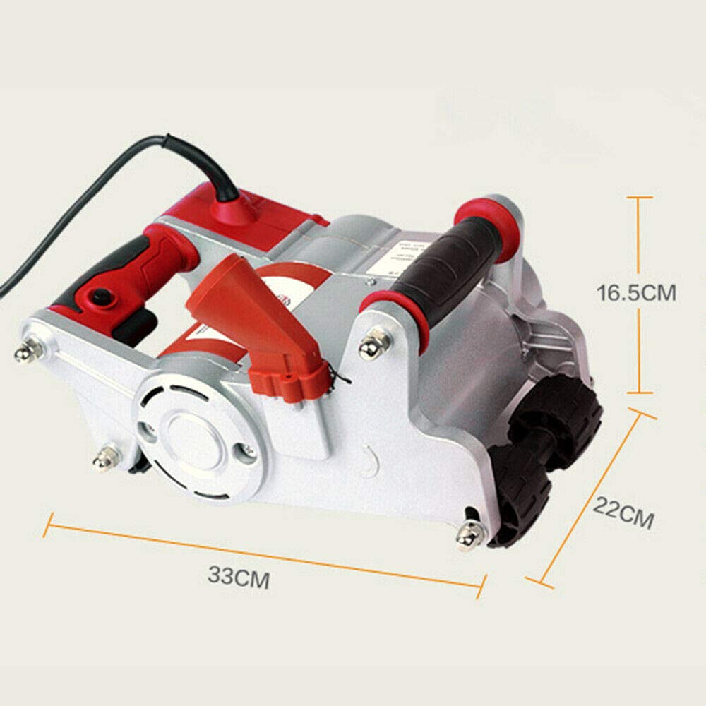 35MM Handheld Electric Groove Cutting Machine - Adjustable 30MM Depth Wall Chaser Concrete Saw (2000r/Min) - Perfect for Wall Slotting, Tile Cutting & Concrete Grooving Projects