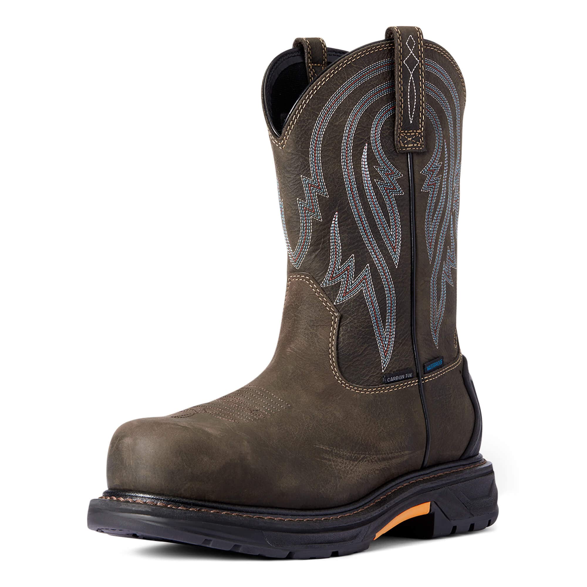 Ariat Men's Workhog XT Tumbleweed Waterproof Carbon Toe Work Boot - Durable Safety Boots for Construction, Farming & Outdoor Work