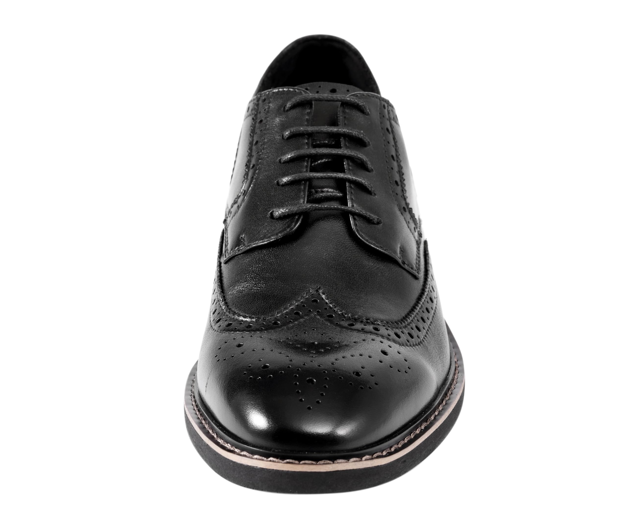 Asher Green AG100 Genuine Calf Leather Wingtip Oxford Dress Shoes for Men - Two Tone & Multi Tone Formal Business Shoes - Perfect for Office, Weddings & Special Occasions