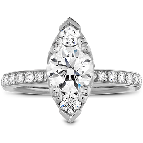 Hearts On Fire Desire Regal Diamond Engagement Ring for Women - Elegant Wedding Band for Proposals, Anniversaries & Special Occasions