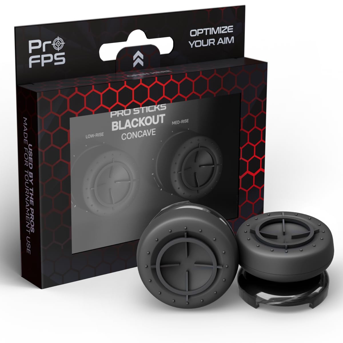 Premium PS5 Controller Thumbsticks & Concave Grips - High Precision Gaming Accessories for Playstation 5 & PS4 - Enhanced Control for FPS & Competitive Play - Perfect for Pro Gamers & Esports Tournaments