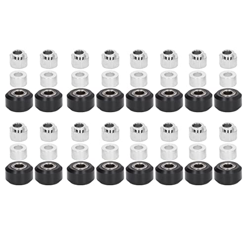 High Precision POM Pulley Wheels for 3D Printer - Non-Rust Black Pulley Set to Improve Printing Speed & Smooth Movement | Perfect for DIY 3D Printing Projects & Machine Upgrades