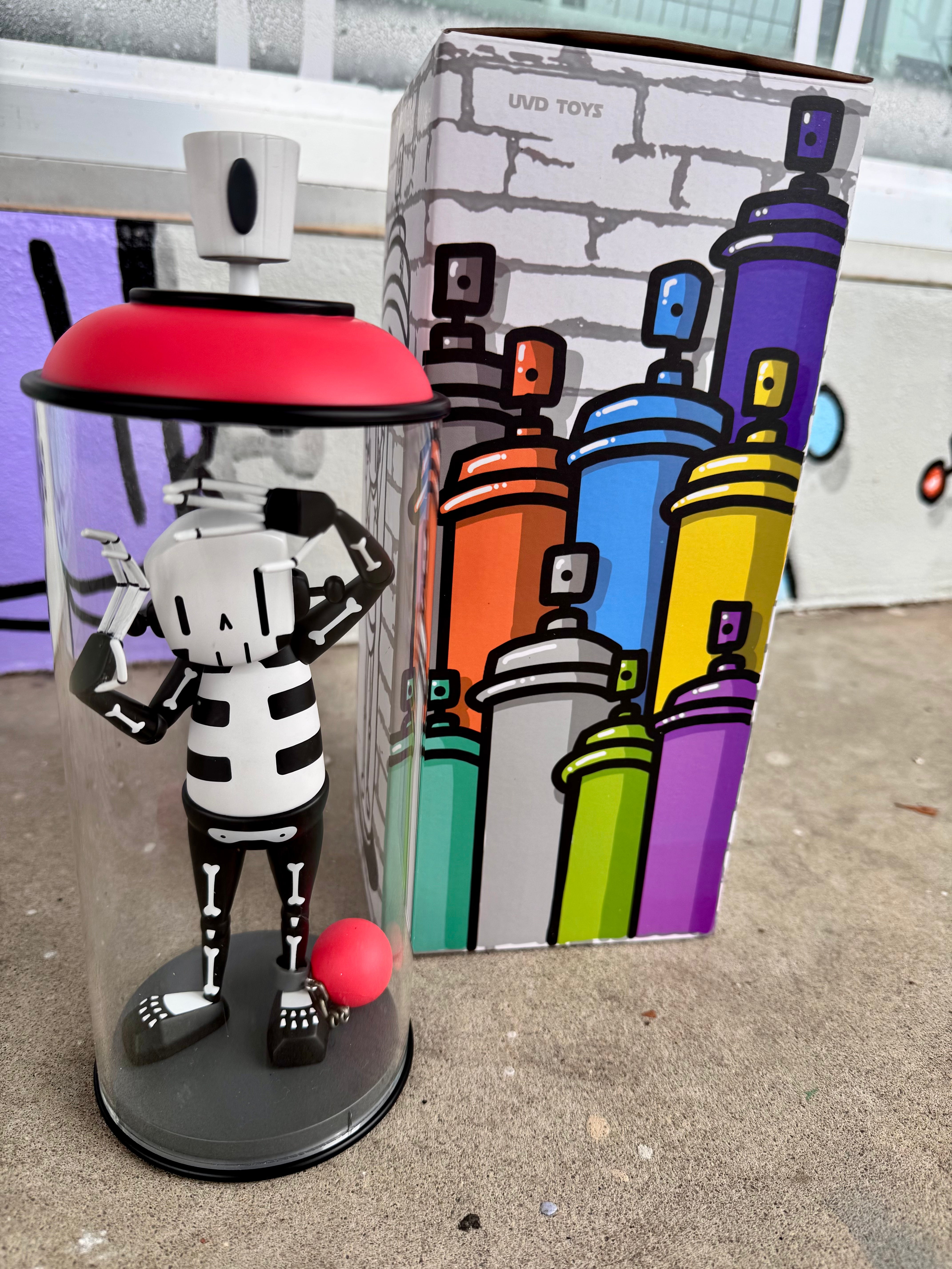 ChrisRWK Contents Under Pressure Vinyl Figure - Bones Edition | Limited Edition Art Toy for Collectors | Perfect for Home Display & Office Decor