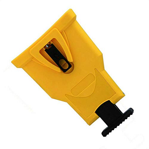 Professional PowerSharp Bar-Mount Chainsaw Chain Sharpener - Fast Grinding System for Woodworking Tools (Yellow) - Perfect for DIY Home Projects, Forestry Work & Outdoor Cutting Tasks
