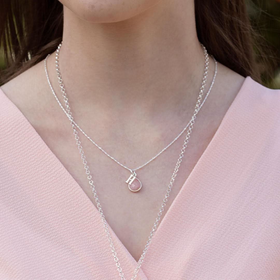 Beaded Chain Necklace | 925 Sterling Silver Jewelry for Women - Perfect for Casual Wear, Layering & Gift Giving