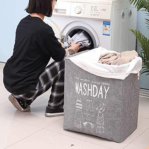 Foldable Laundry Hamper with Drawstring - 20