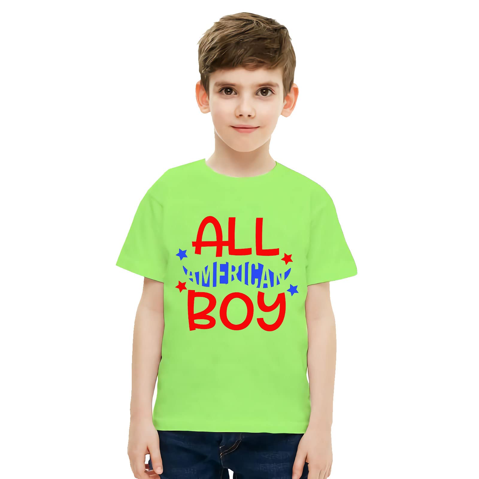 Mustache Print Boys Short Sleeve T-Shirt | Youth Graphic Tee for Kids 5T-10T | Fun Casual Wear for School, Playdates & Everyday Outfits