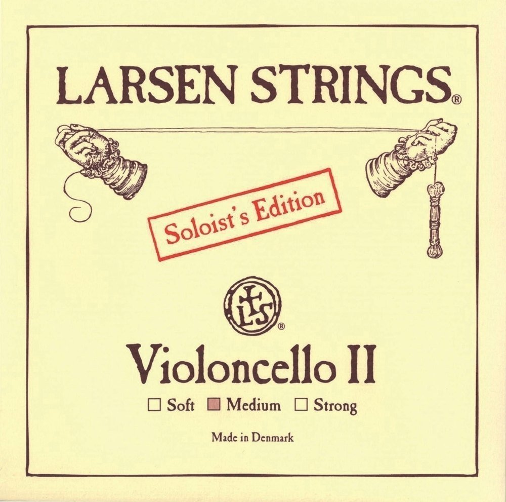 LARSEN Original D Soloist Strong Cello Strings - Premium Quality for Professional Cellists | Perfect for Solo Performances & Orchestral Playing