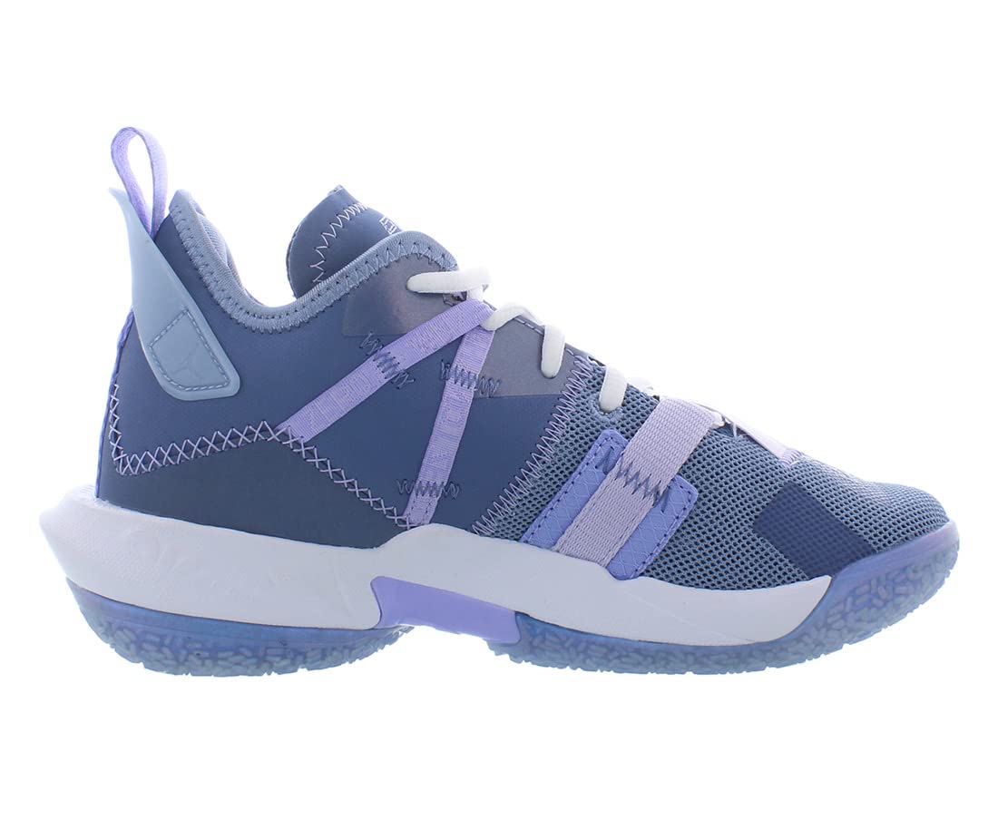 Nike Boys' Grade School Jordan Why Not Zer0.4 Basketball Shoes - Indigo Fog/Purple Pulse - Lightweight & Durable for Court Play & Casual Wear