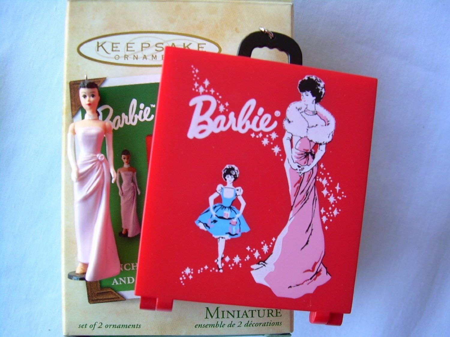 Enchanted Evening Barbie Doll Case with Ornament - Perfect for Collectors, Christmas Decor & Gift Giving