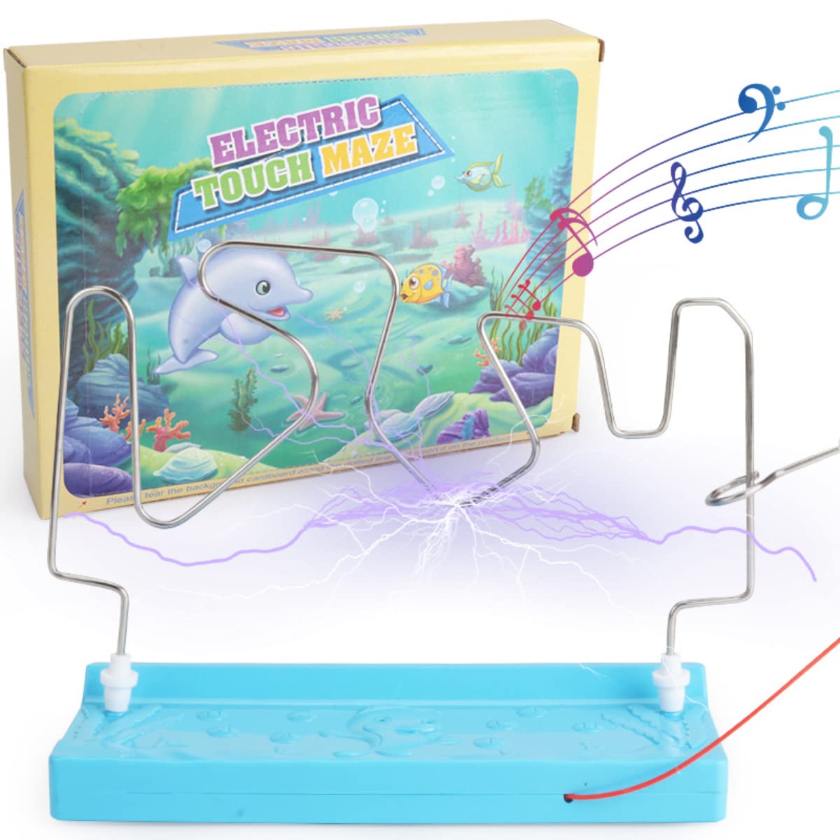 Classic Electric Shock Maze Game - High Difficulty Educational STEM Toy for Kids & Teens | Science Experiment, Focus Training & Brain Teaser | Fun for Family Game Nights & Classroom Activities