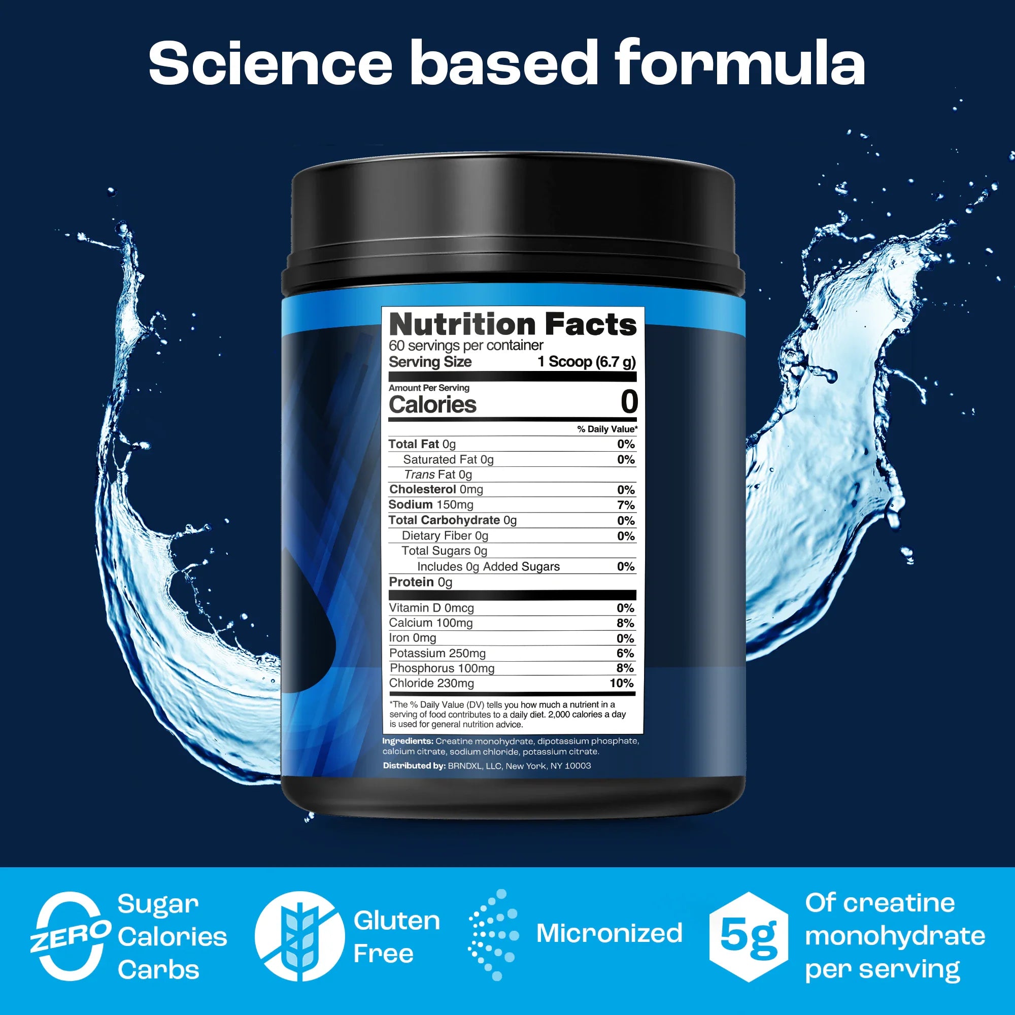 Best Unflavored Creatine Powder with Electrolytes for Muscle Recovery & Hydration - Pre/Post Workout Supplement for Athletes & Fitness Enthusiasts