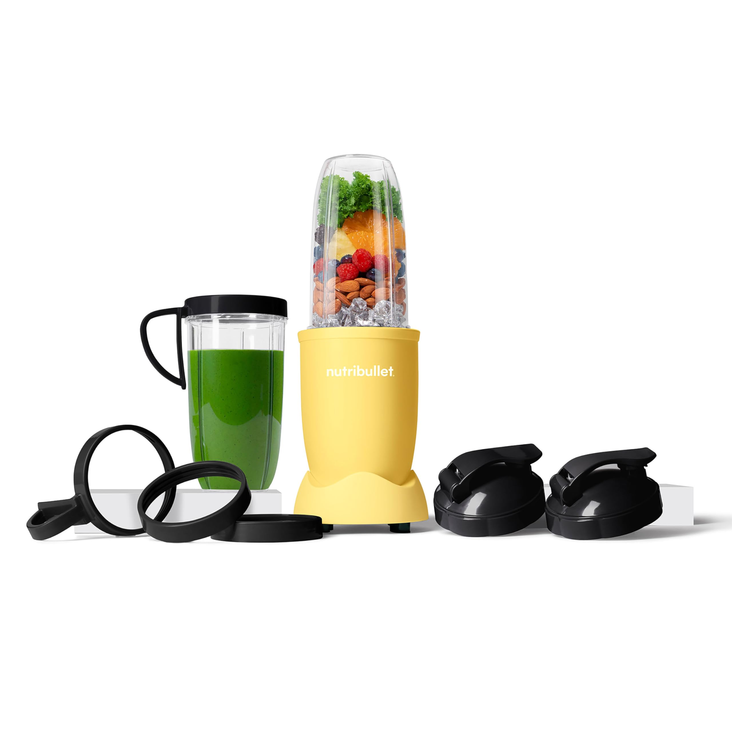 Nutribullet NB9-1301ALW Pro 900W Blender - 13 Piece Matte Yellow Set for Smoothies, Juices & Meal Prep - Powerful Countertop Blender for Kitchen & Healthy Lifestyle