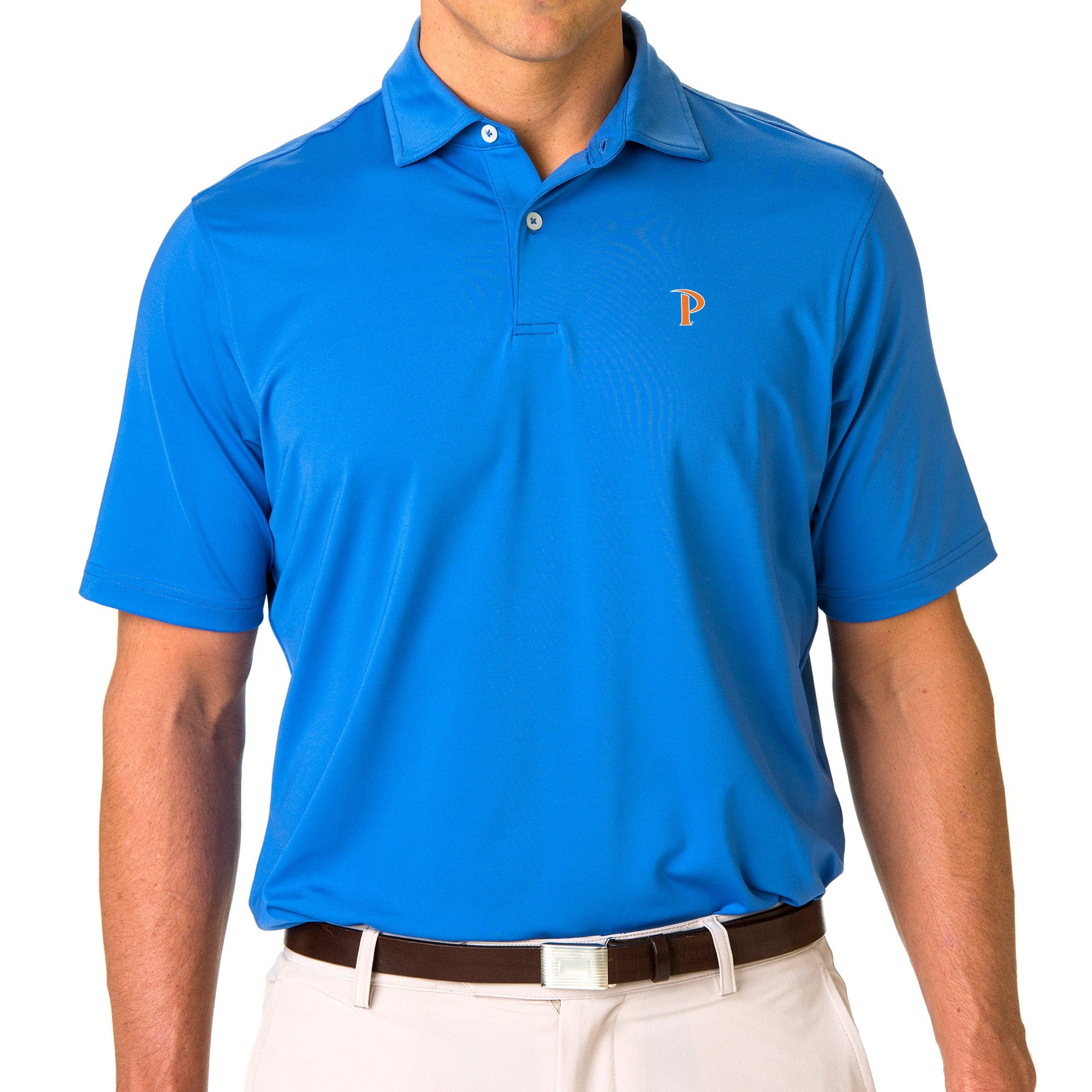 Pepperdine University USA Tournament Solid Tech Jersey Polo Shirt - Men's Breathable Quick-Dry Performance Golf & Tennis Polo - Collegiate Apparel for Sports & Casual Wear