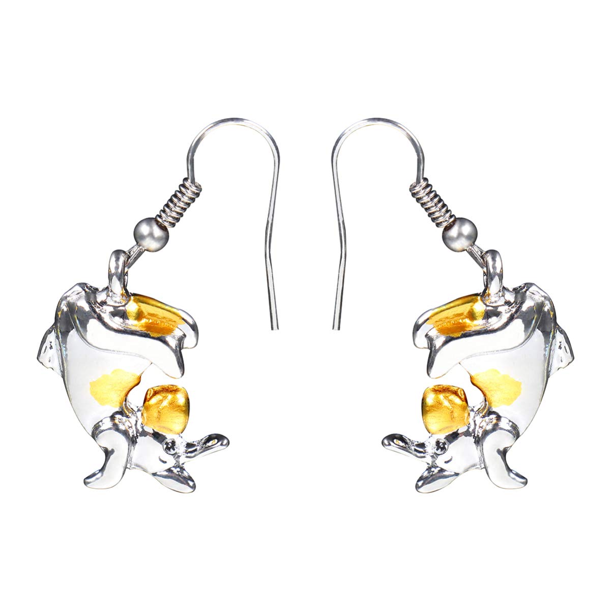 ARTIBETTER Silver Donkey Drop Earrings - Cartoon Animal Dangle Earrings for Women, Costume Jewelry, Party Favors & Birthday Gifts - Perfect for Halloween, Cosplay, Themed Parties and Everyday Wear