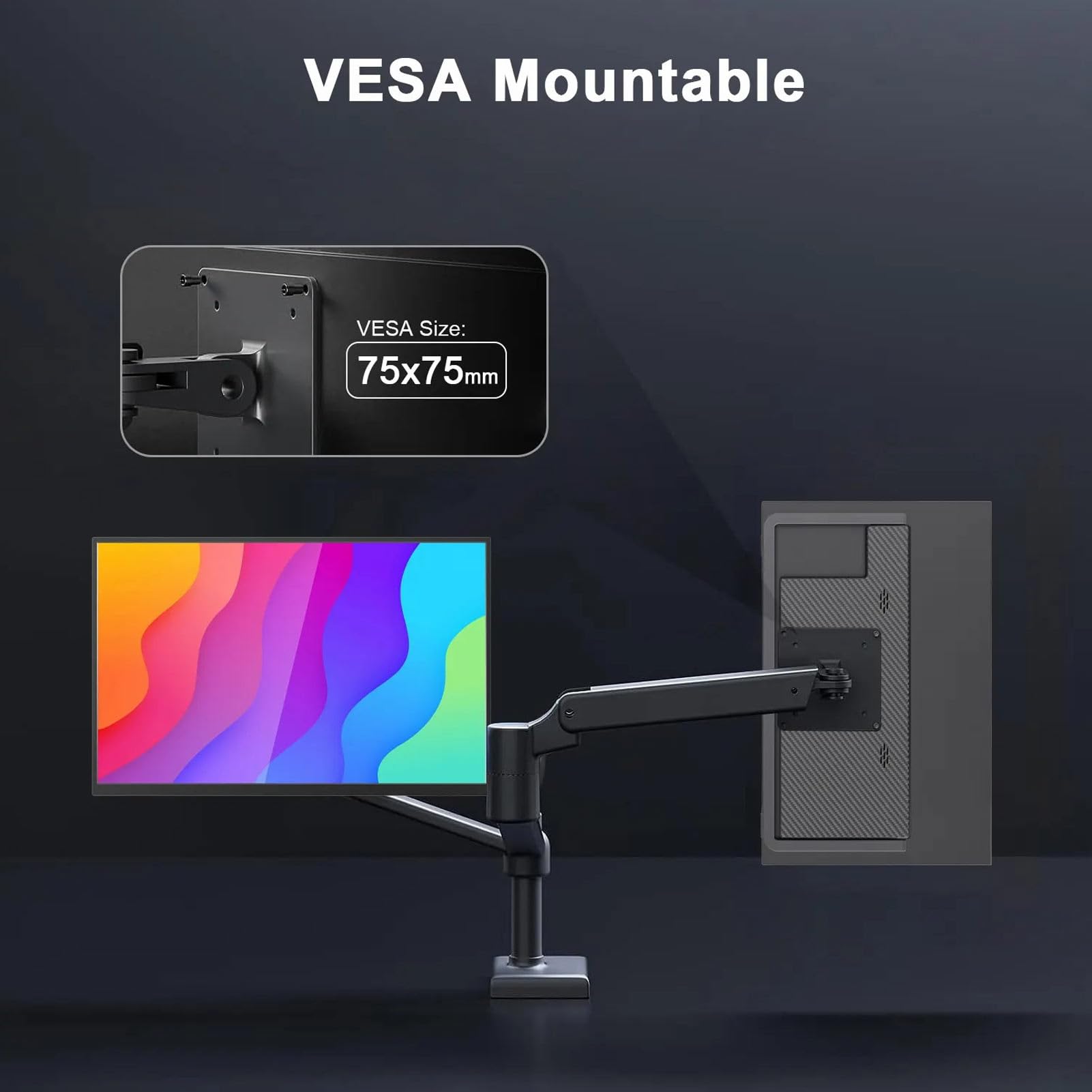 13.3 Inch Portable Monitor 2K 2560x1600 IPS Screen with Stand, USB C HDMI Laptop Second Display - Plug & Play for Work, Gaming, and Travel