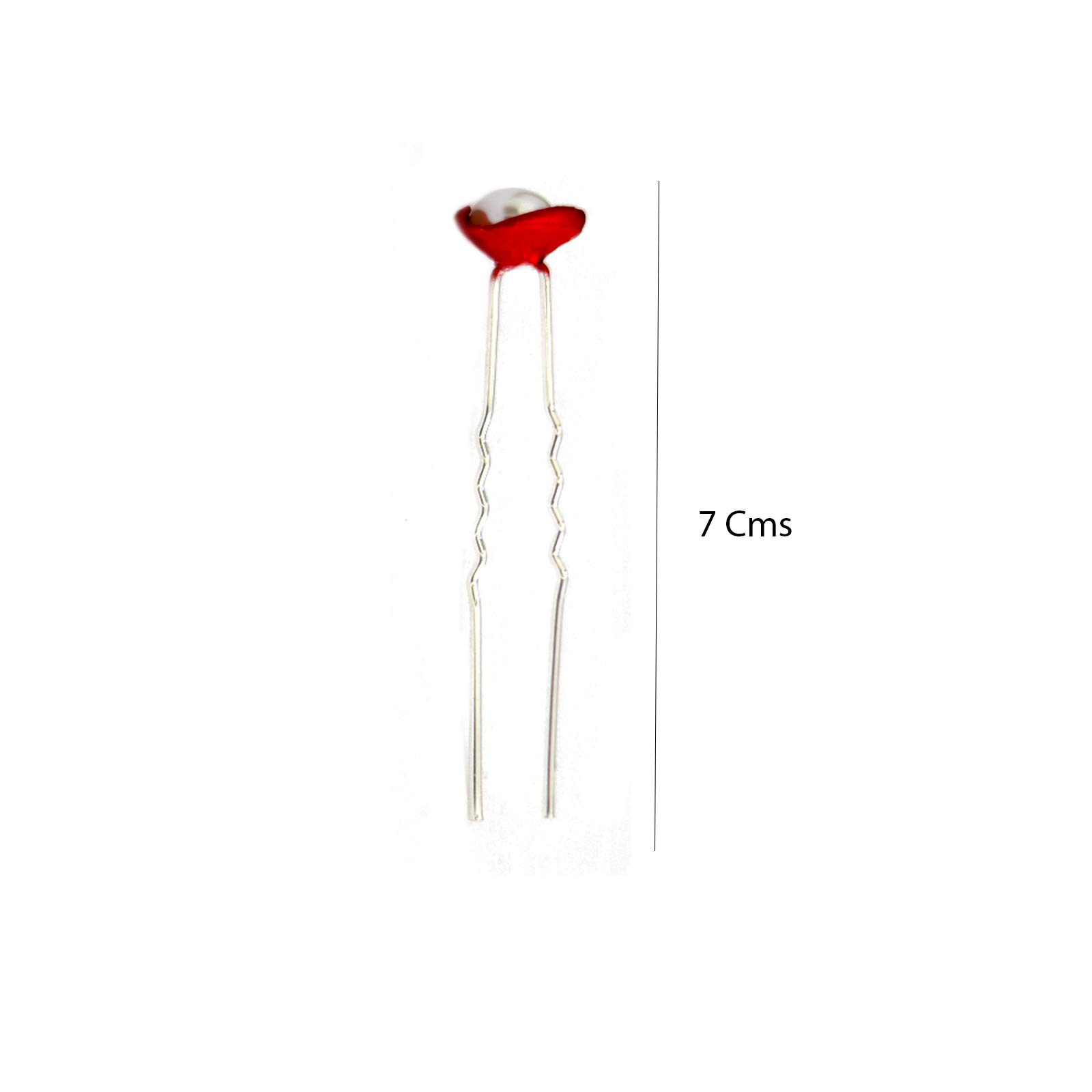 Paradise® Elegant White Pearl Hair Pins for Women and Girls - 1pc Pack | Perfect for Weddings, Parties, and Everyday Styling