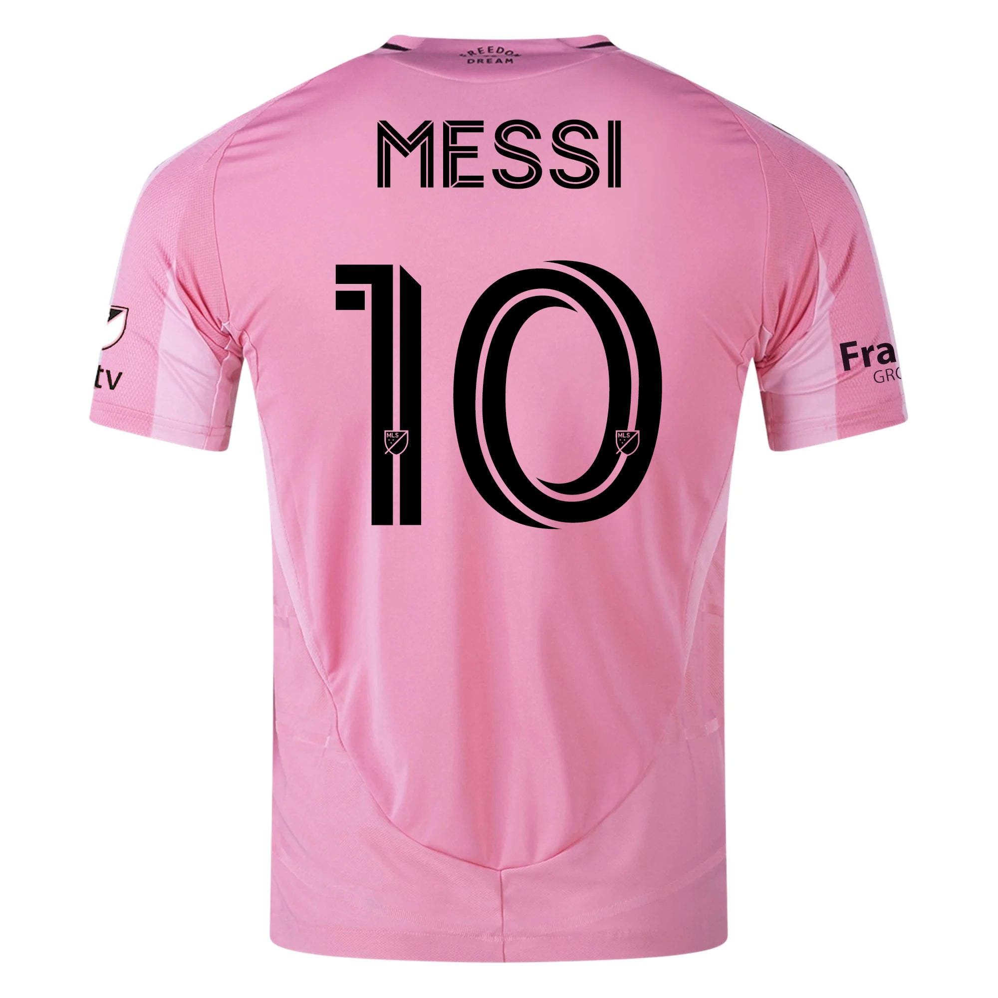Adidas Lionel Messi Inter Miami CF Authentic Home Jersey 25/26 with MLS Patches & Sponsors - Easy Pink | Official Soccer Uniform for Fans & Players | Perfect for Matchdays, Training & Collecting