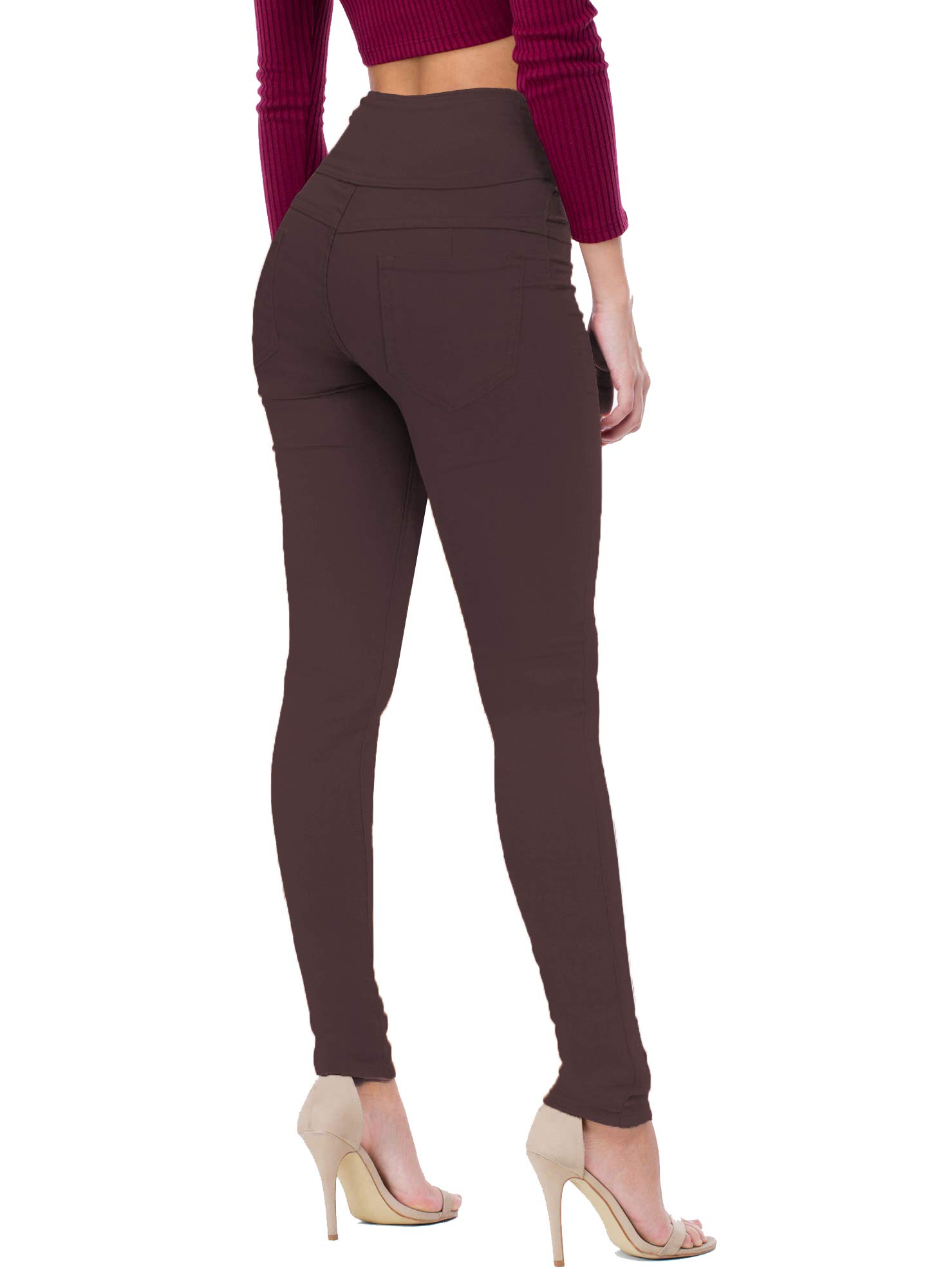 Women's High Waist Butt Lifting Skinny Jeans - Stretch Denim with 3-Button Closure for a Flattering Fit | Perfect for Casual Wear, Night Out & Everyday Fashion