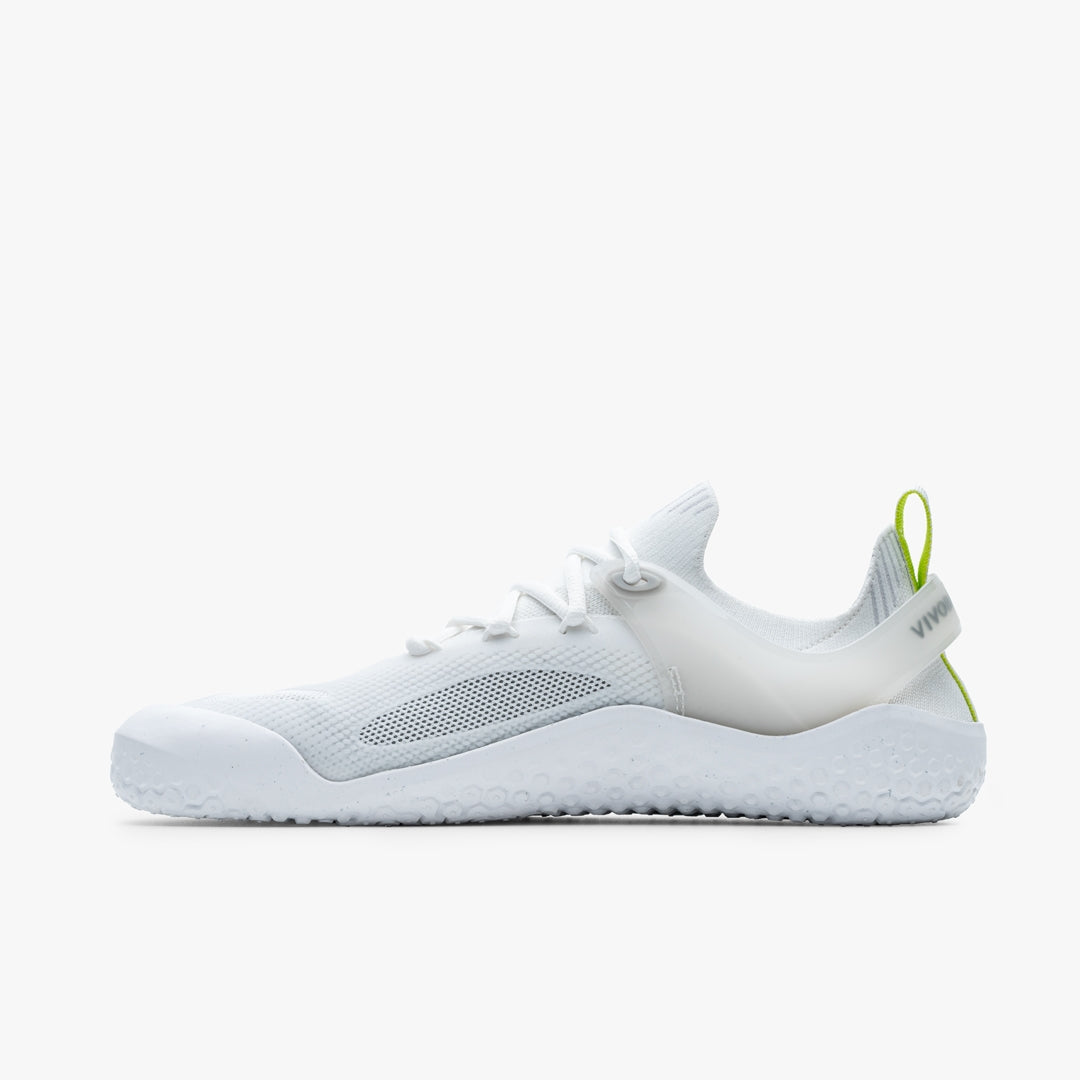 Vivobarefoot Women's Motus Strength Barefoot Shoes - Lightweight Minimalist Training Shoes for CrossFit & Gym Workouts in Bright White Grey