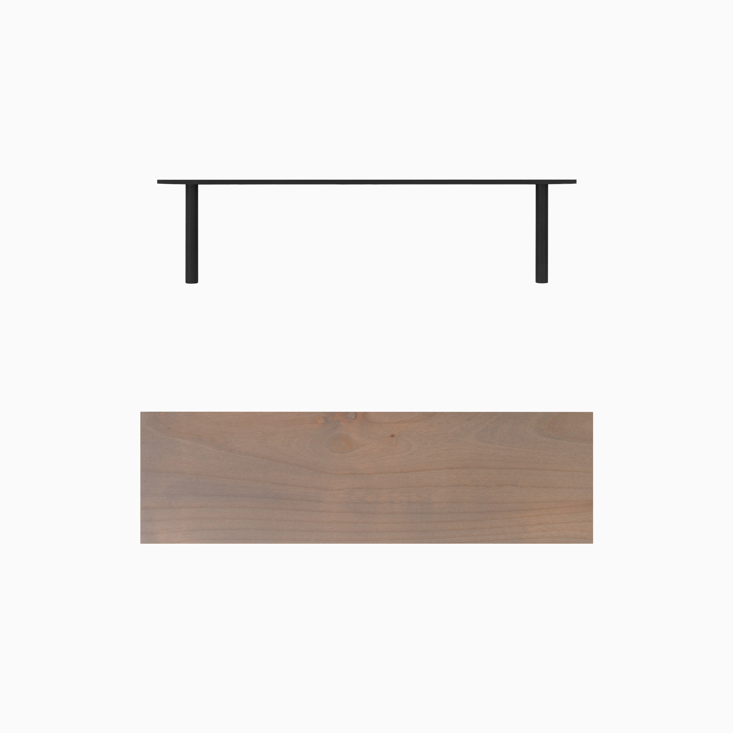 Aksel LED Floating Shelf - Modern Grey Wall Shelf with Built-in Lights for Living Room, Bedroom, or Kitchen Decor