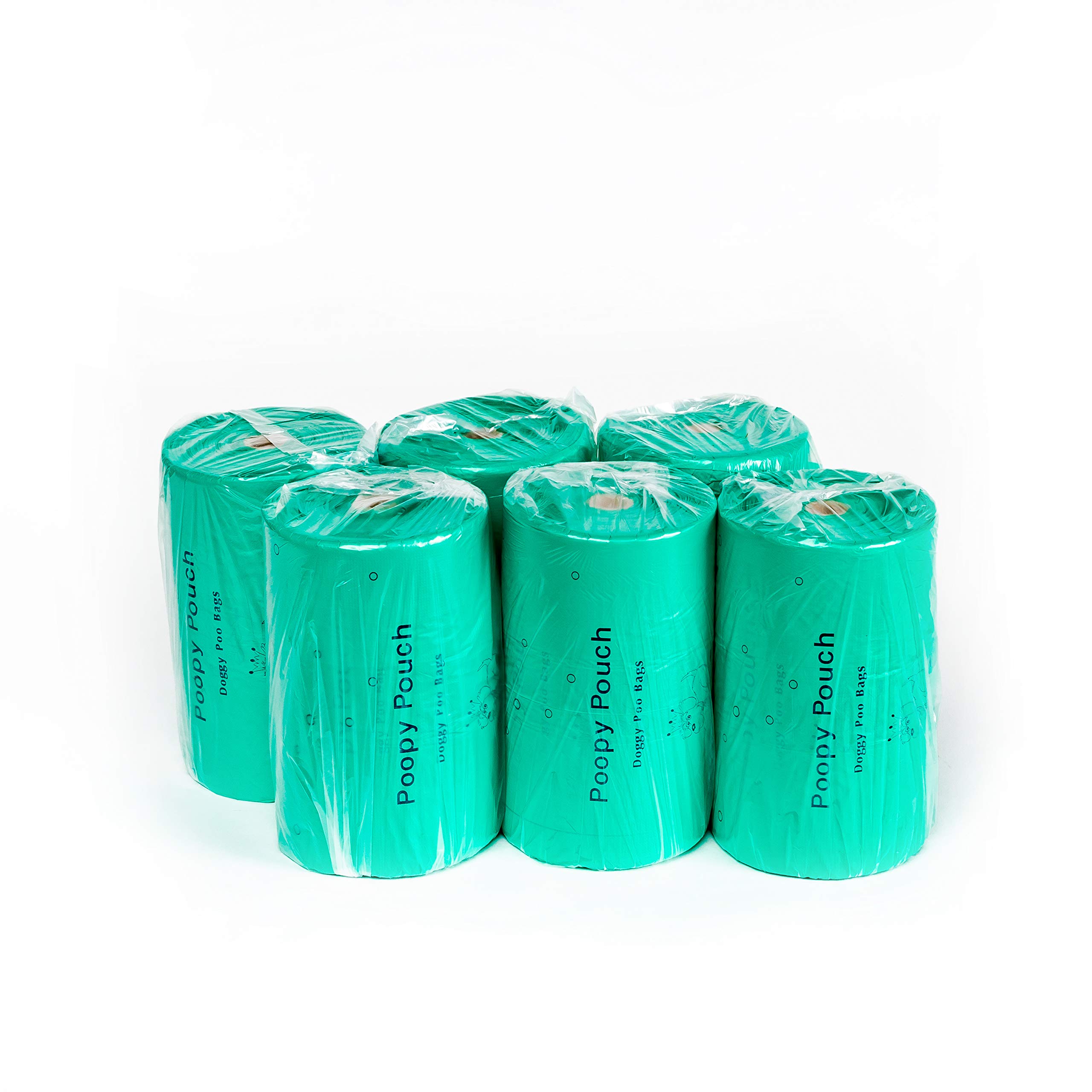 Lemon Scented Tie-Handle Dog Poop Bags - 2400 Count (6 Rolls x 400 Bags) - Biodegradable Pet Waste Bags for Dogs & Cats - Perfect for Walks, Parks & Backyard Cleanup