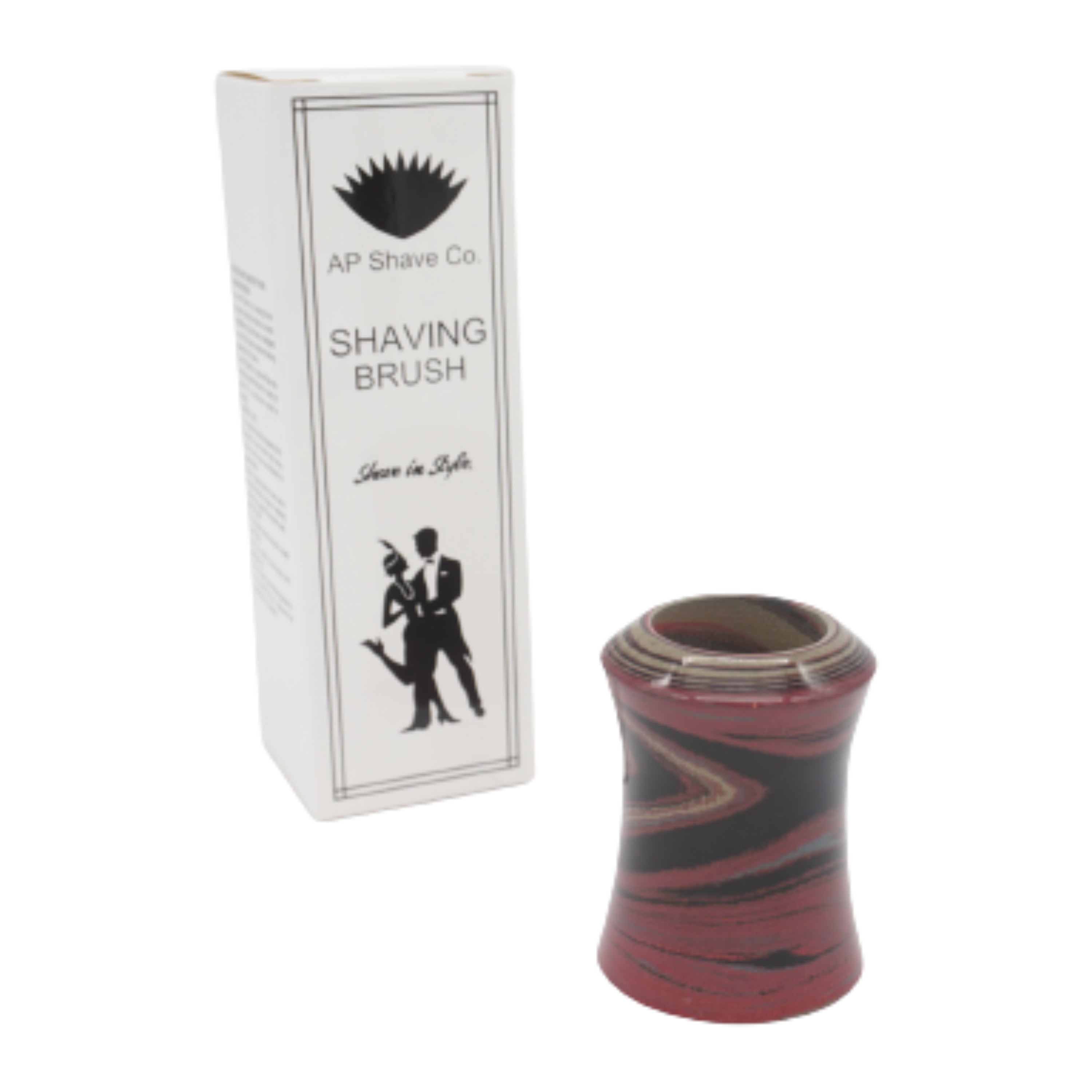 Premium Mars Ebonite Handcrafted Shaving Brush Handle - Fits 24mm & 26mm Knots - Perfect for Wet Shaving & Luxury Grooming Rituals