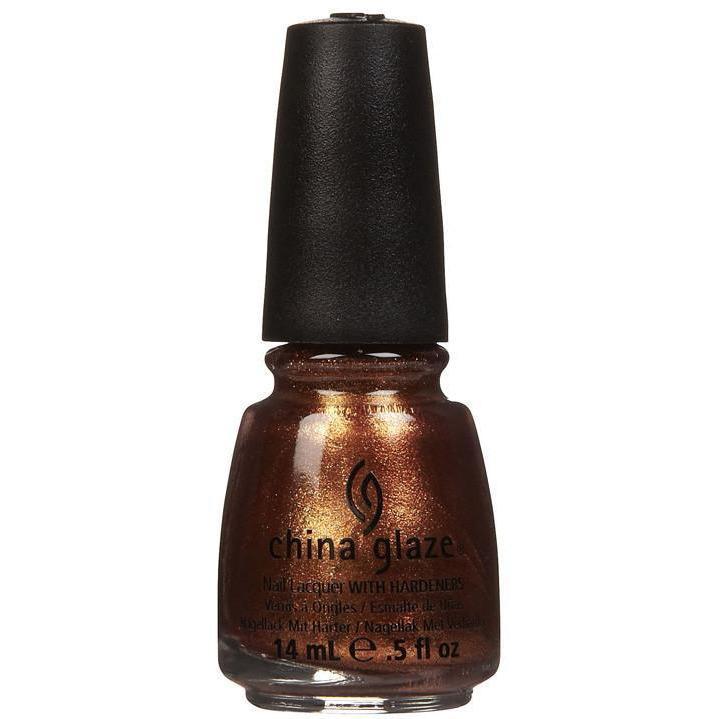 China Glaze Harvest Moon Nail Polish 0.5 oz #80621 - Autumn Orange Creme Finish for Fall & Halloween Nail Art Designs