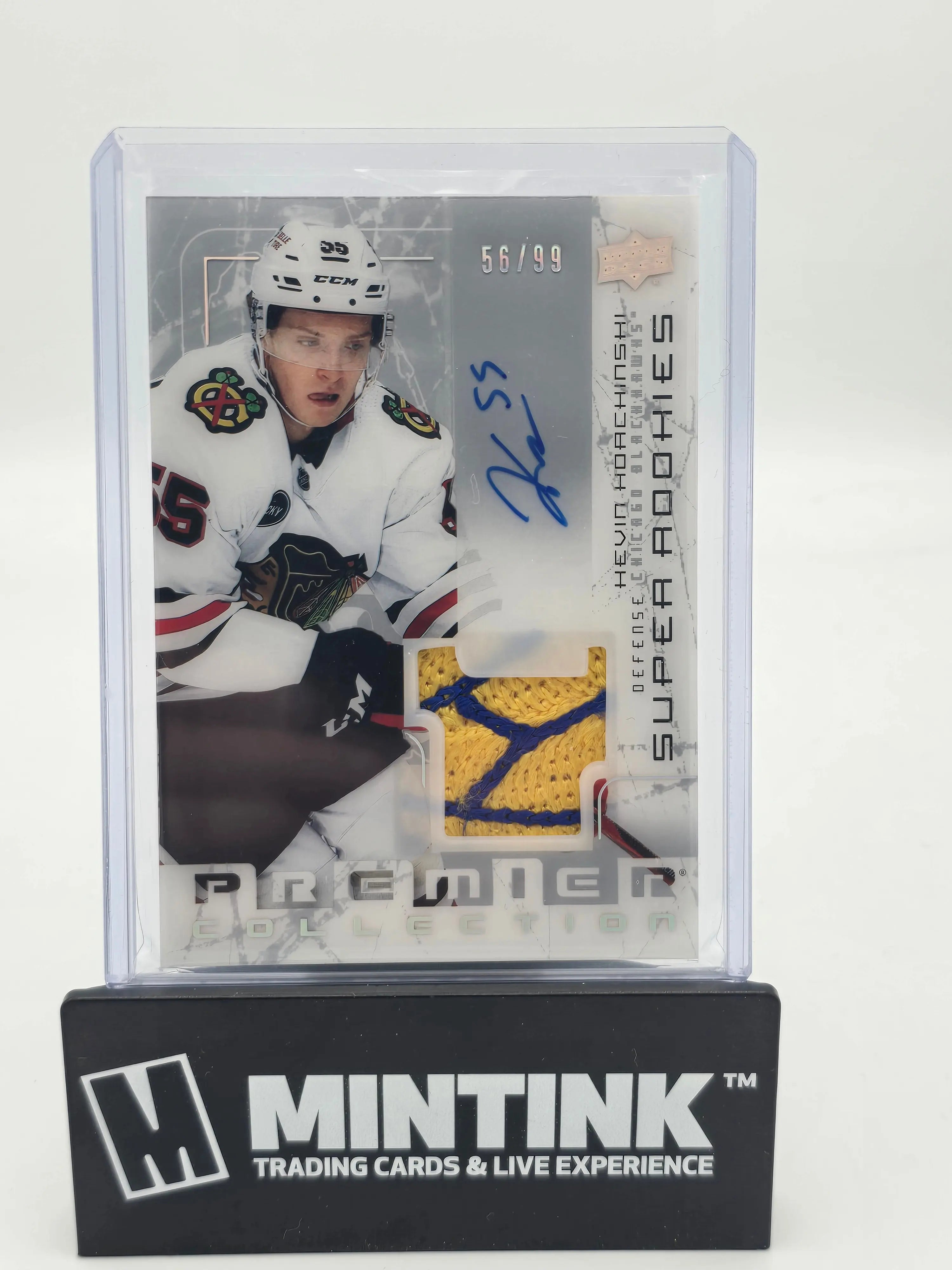 2023-24 Upper Deck Premier Hockey Kevin Korchinski Super Rookies Patch Auto /99 - Limited Edition Collectible Card for NHL Fans & Sports Memorabilia Enthusiasts - Perfect for Trading, Displaying, and Investing in Hockey Cards