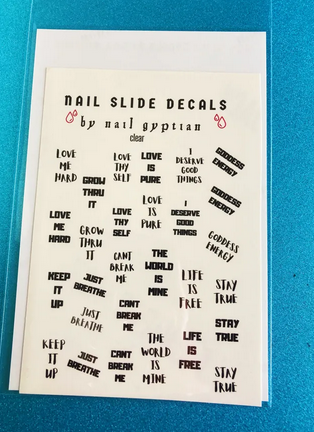 NAIL GYPTIAN NAIL SLIDE DECALS - Premium Self-Adhesive Nail Art Stickers for Salon & Home Manicures | Perfect for Parties, Weddings & Special Occasions