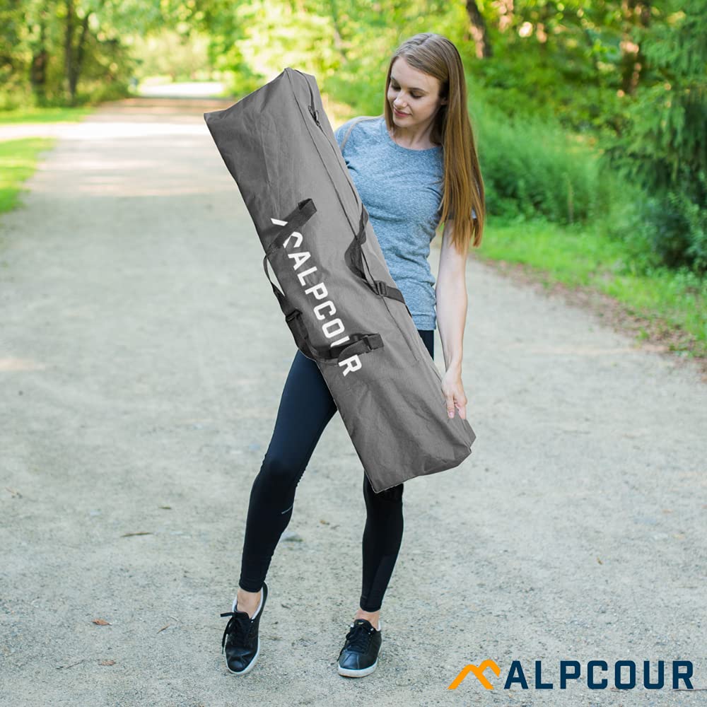 Alpcour 42 Inch Heavy Duty Camping Cot Bag - Durable Polyester Replacement Storage Bag for Outdoor Camping, Travel, Beach & Home Use - Fits Most Cots & Chairs - Portable, Compact & Easy to Store | Perfect for Camping Trips, Picnics, Beach Outings & Garage Organization
