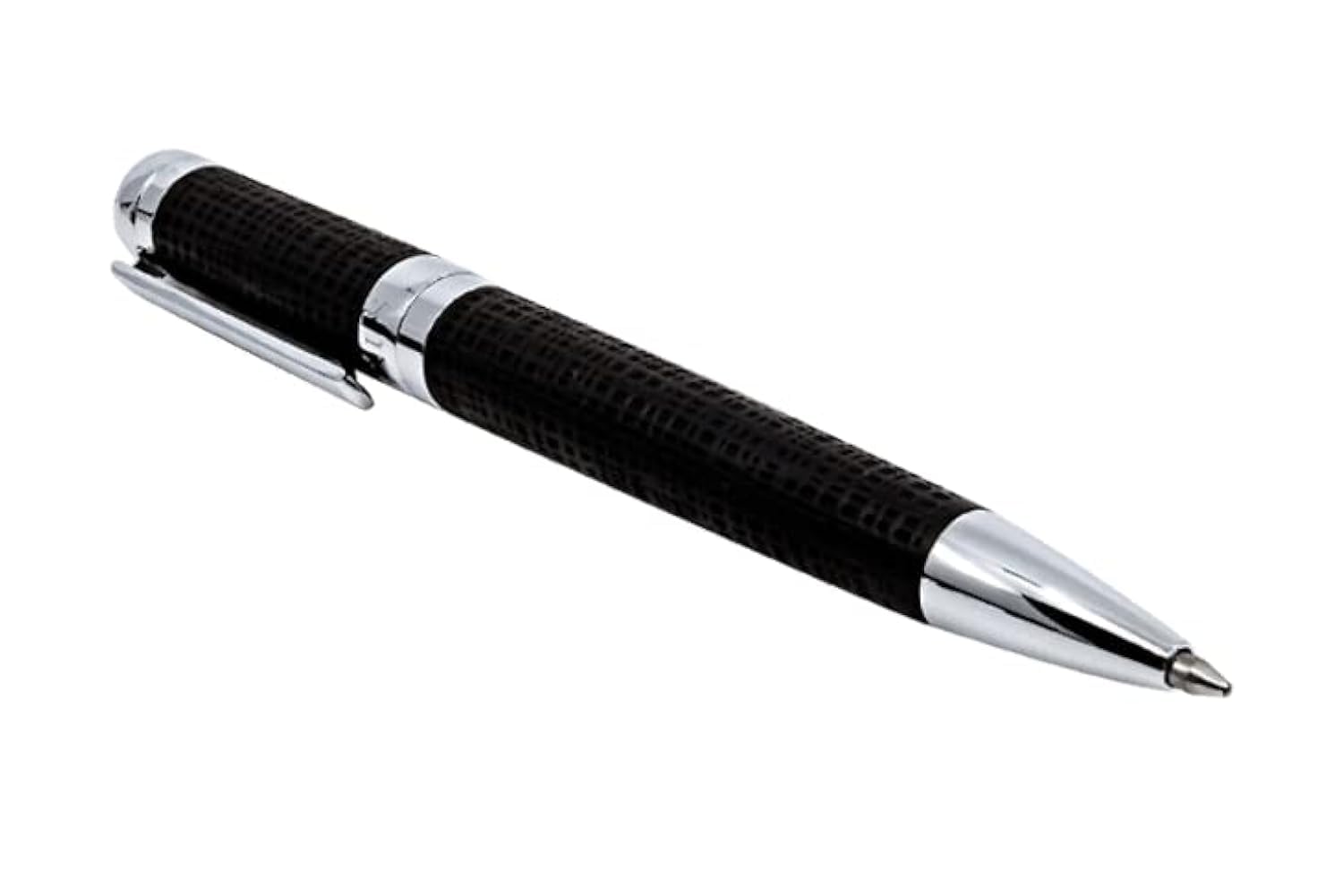Premium ARCIS Radial Black Ballpoint Pen - Executive Luxury Pen in Black & Silver for Smooth Writing | No Bleed Ink | Ideal for Business Signatures, Journaling & Note Taking | High-End Office & Gift Writing Supplies