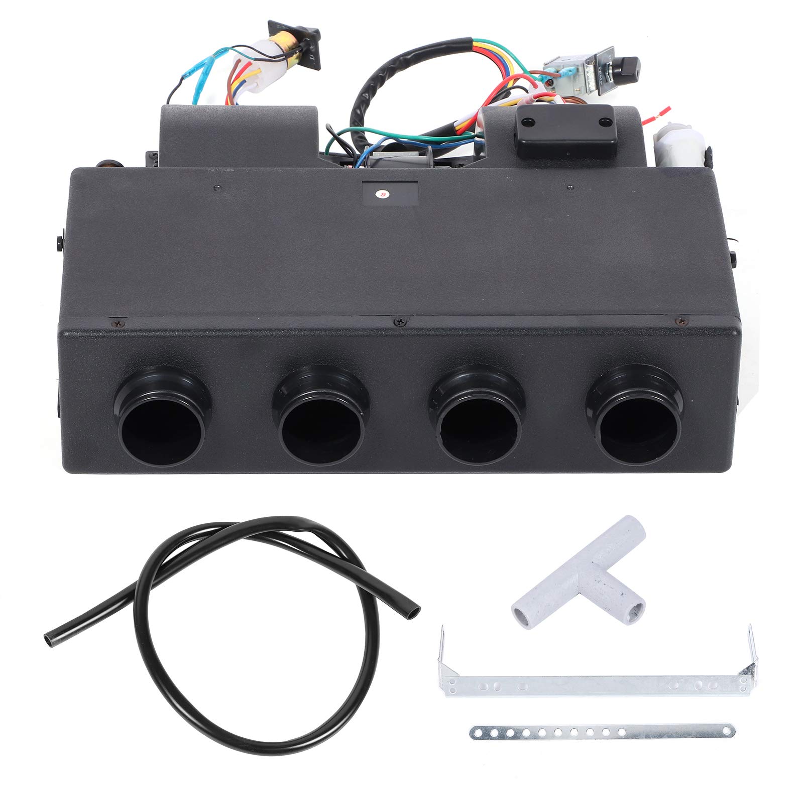 12V Universal Car Air Conditioning Evaporator & Heater - 600CFM 3-Speed Underdash AC Unit with Thermostat for Cars & Trucks | Perfect for Summer Cooling & Winter Heating in Vehicles