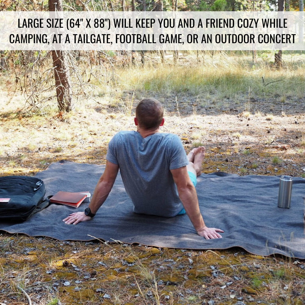 ARCTURUS Military Wool Blanket - Heavy Duty 4.5 lbs Warm Camping Blanket for Outdoor Survival, Hunting, Emergency Preparedness & Home Use