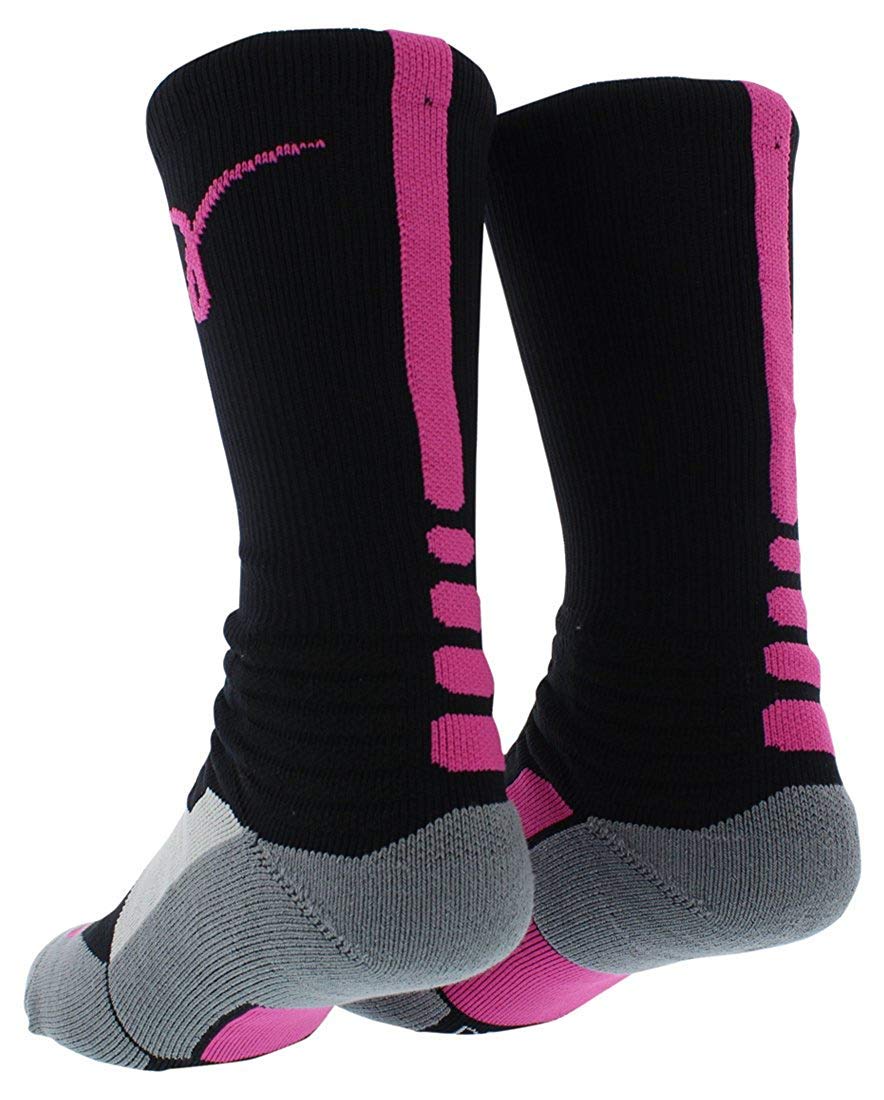 Nike Hyper Elite Cushioned Basketball Socks for Men - High-Performance Crew Socks for Basketball, Running & Sports - Moisture-Wicking & Arch Support