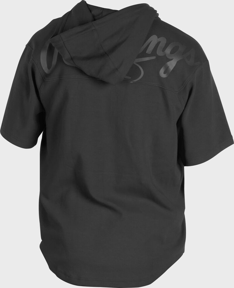 Rawlings Adult Gold Collection 1/4 Zip Short Sleeve Hoodie GCJJ - Premium Baseball Pullover for Training & Casual Wear