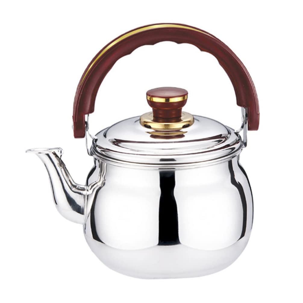 Wakauto Stainless Steel Whistling Tea Kettle - Ceramic Stovetop Teapot with Loud Whistle for Gas & Electric Stoves - Perfect for Home, Office & Outdoor Camping