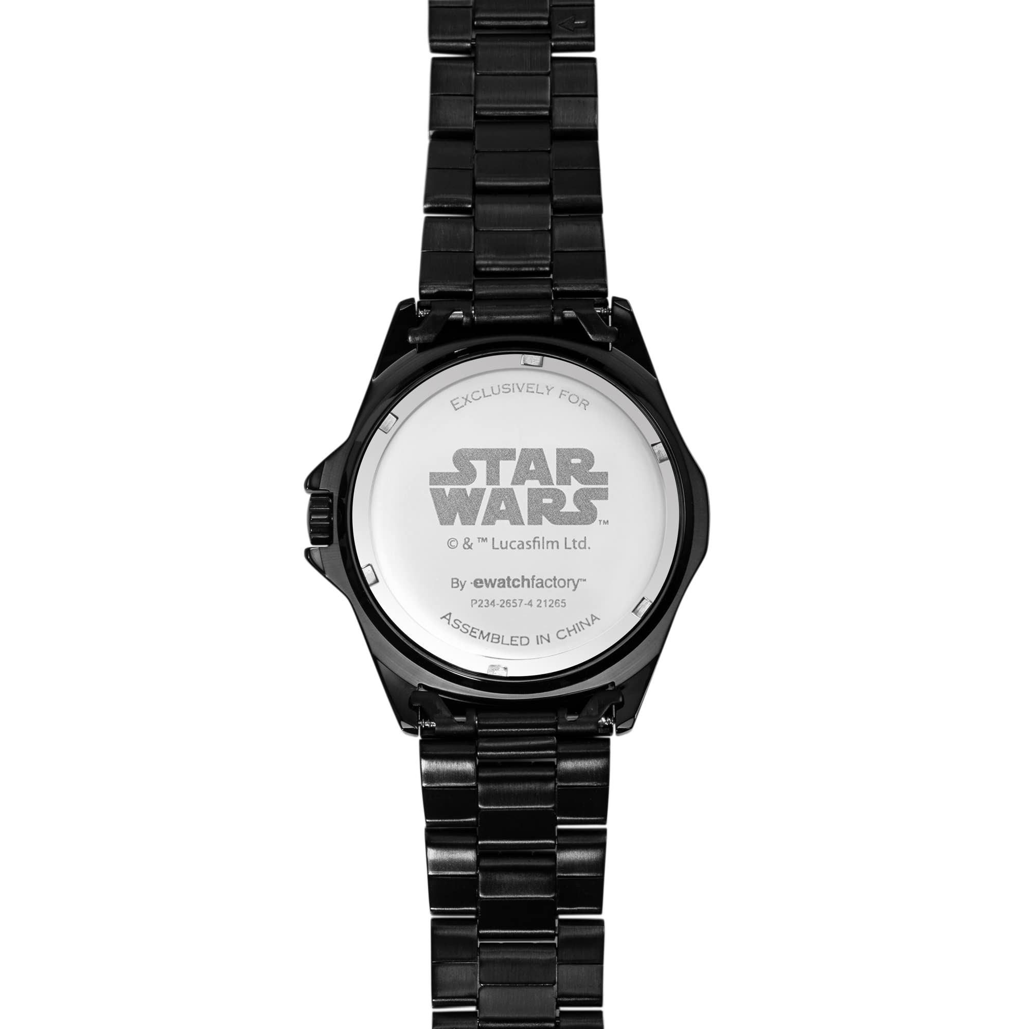 STAR WARS Analog Quartz Watch for Men - Black Strap for Diving & Casual Wear