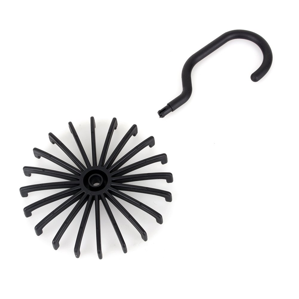 360 Degree Rotating Tie & Scarf Organizer - Adjustable Hanger with 20 Hooks for Neckties, Belts & Accessories | Perfect for Closet Organization & Wardrobe Storage