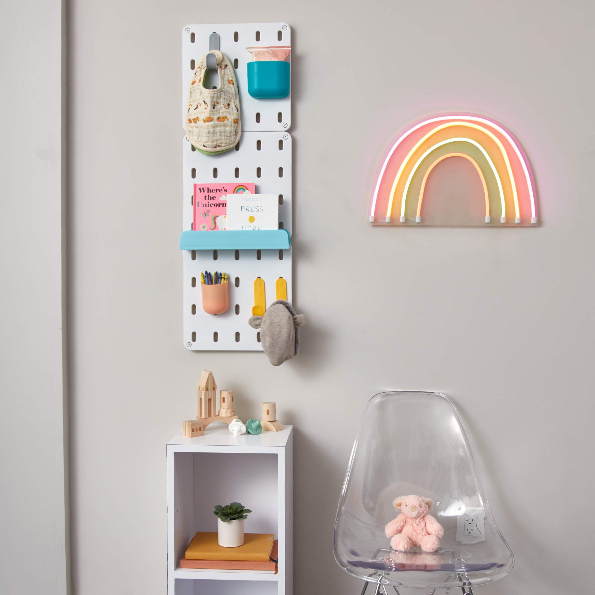 iDesign Cade BPA-Free Plastic Modular Hanging Pegboard Organizer - 12.71