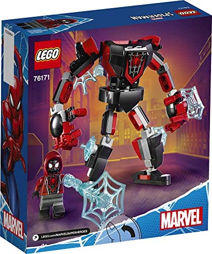 LEGO Marvel Miles Morales Spiderman Mech Armor Set 76171 - Superhero Building Toy for Kids & Collectors - Perfect for Creative Play & Display