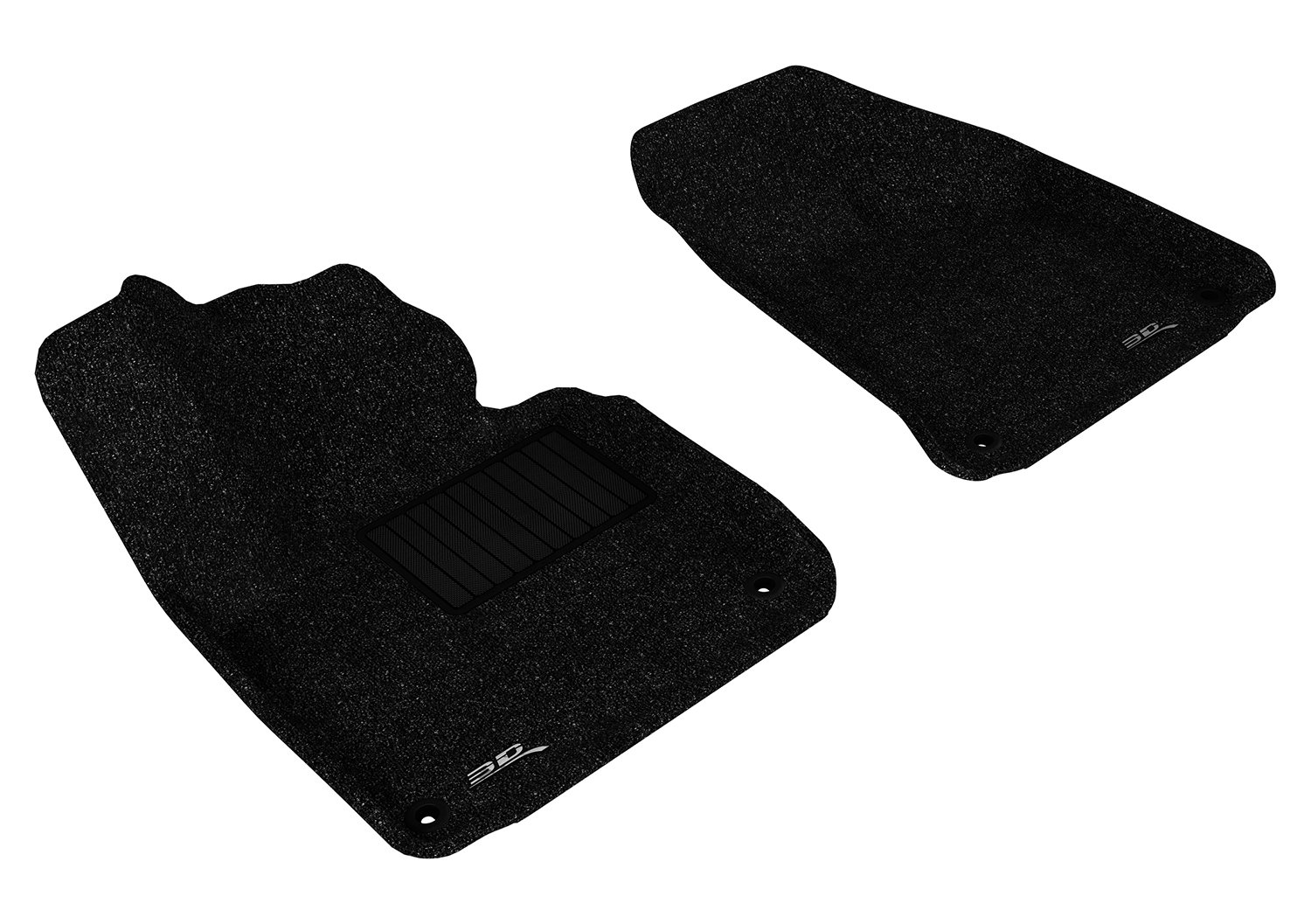 3D MAXpider Custom Fit CLASSIC All-Weather Floor Mats for AUDI A3 (8PA) 2006-2013 - Front Row, Black - Durable, Non-Slip Car Mats for Protection & Easy Cleaning - Perfect for Daily Commute, Road Trips & Winter Weather