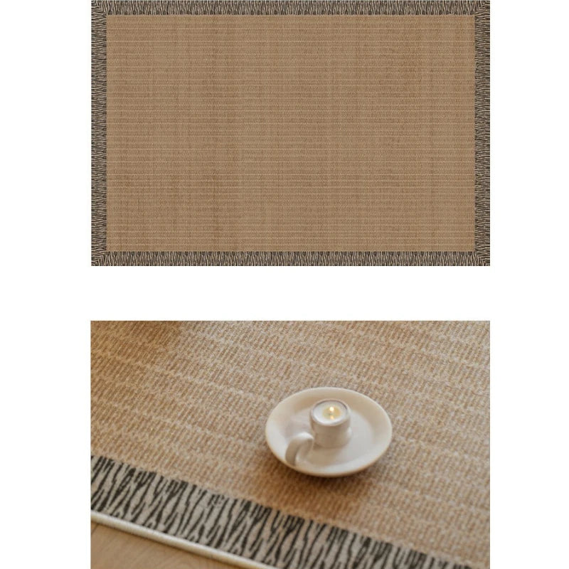 Luxury Cora Velvet WaterShield Textured Area Rug for Living Room - Soft, Stain-Resistant & Durable - Perfect for Home Decor, Family Gatherings & Cozy Spaces